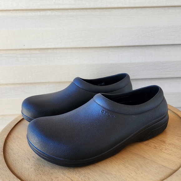 CROCS Shoes - Crocs On the clock work black slip ons  clogs